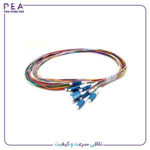 پیگتیل فیبر نوری ۱۲ رنگ سینگل مد