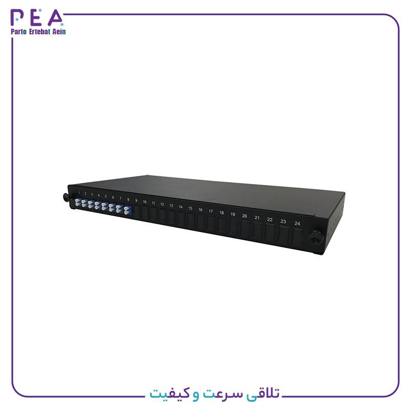 پچ پنل ریلی 16 کور LC فیبر نوری 
