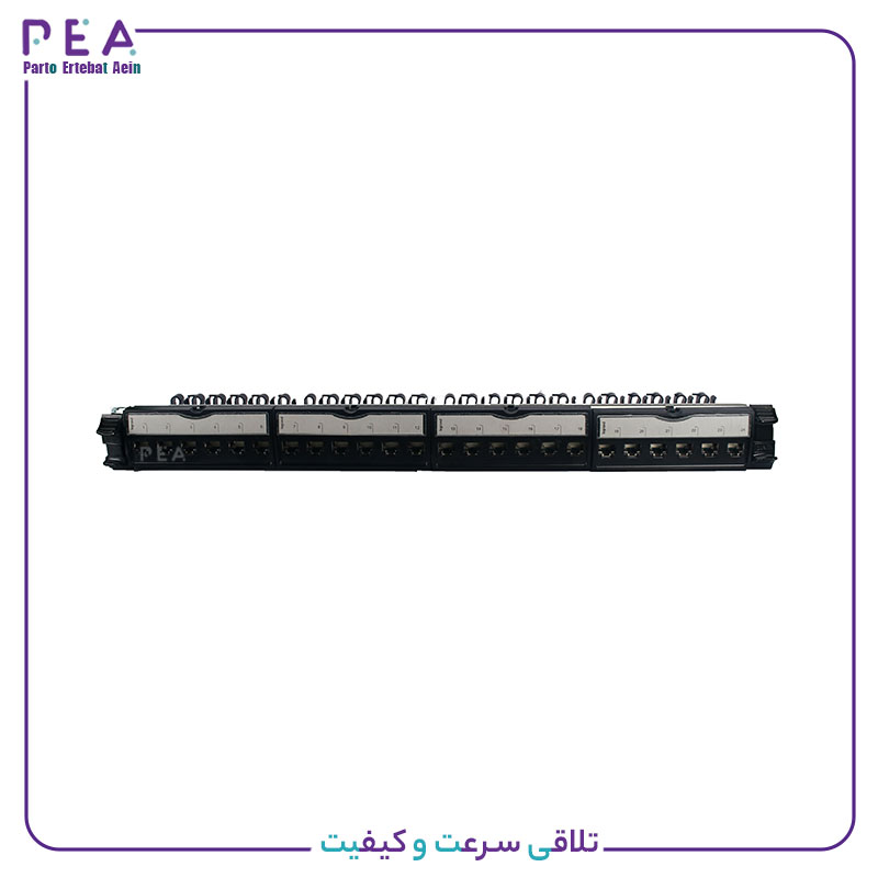پچ پنل - CAT5E 24 port UTP LOADED