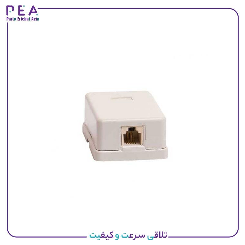 سوکت چسبی تلفن مدل تک سوکتی